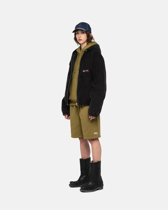 Shop Stussy WORK JACKET INSULATED CANVAS Black