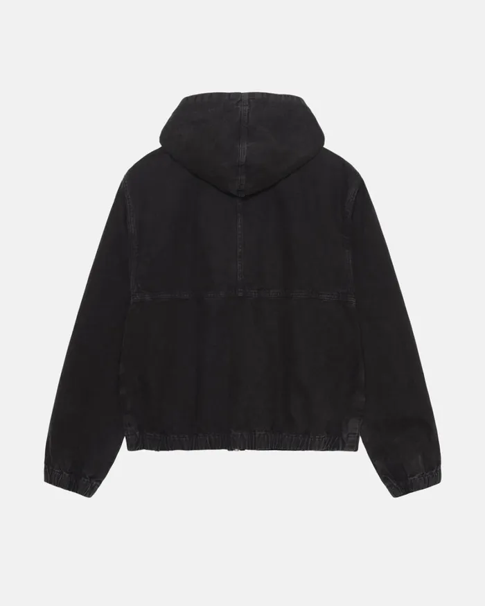 Shop Stussy WORK JACKET INSULATED CANVAS Black
