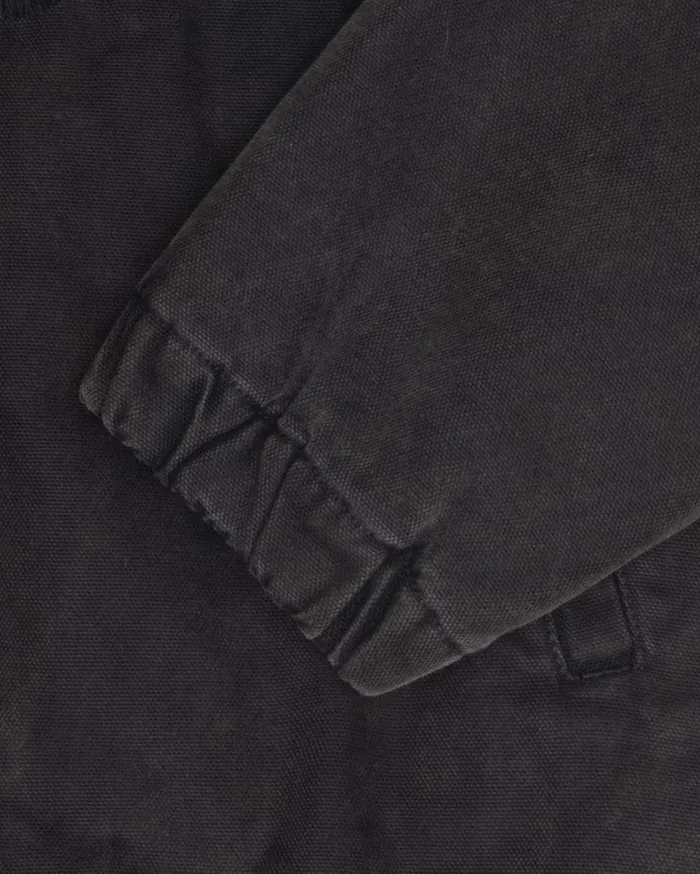 Shop Stussy WORK JACKET INSULATED CANVAS Black