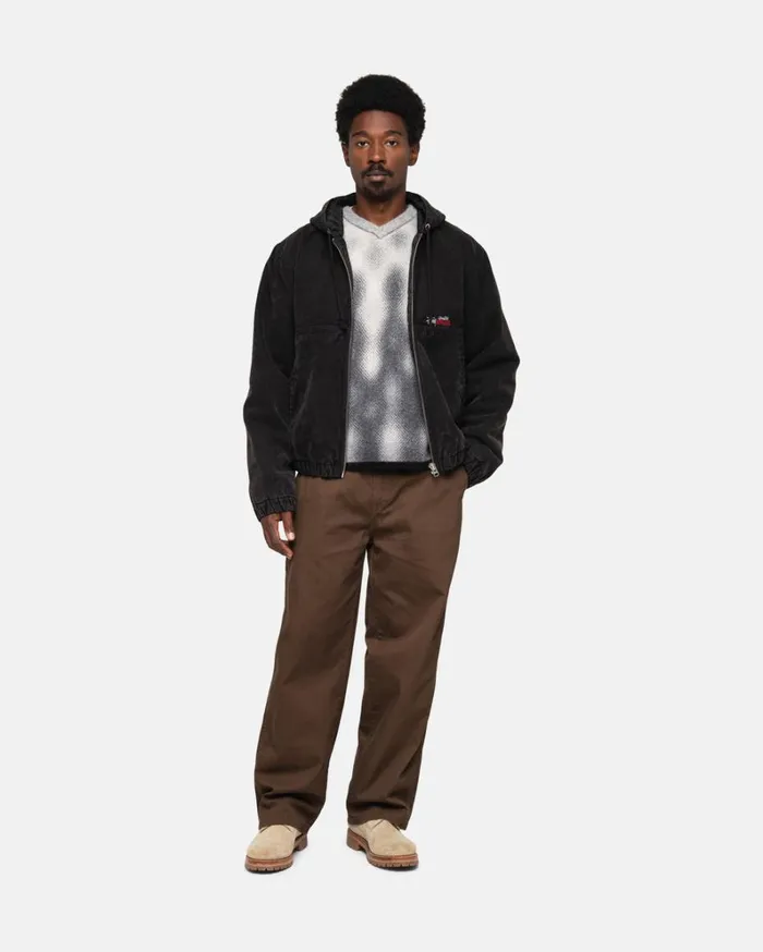 Shop Stussy WORK JACKET INSULATED CANVAS Black