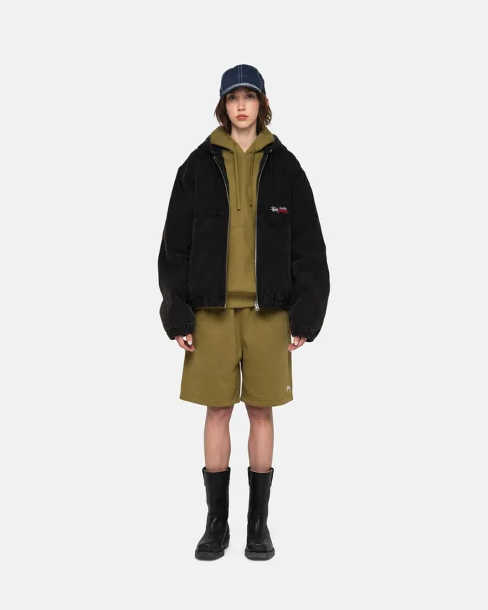 Shop Stussy WORK JACKET INSULATED CANVAS Black