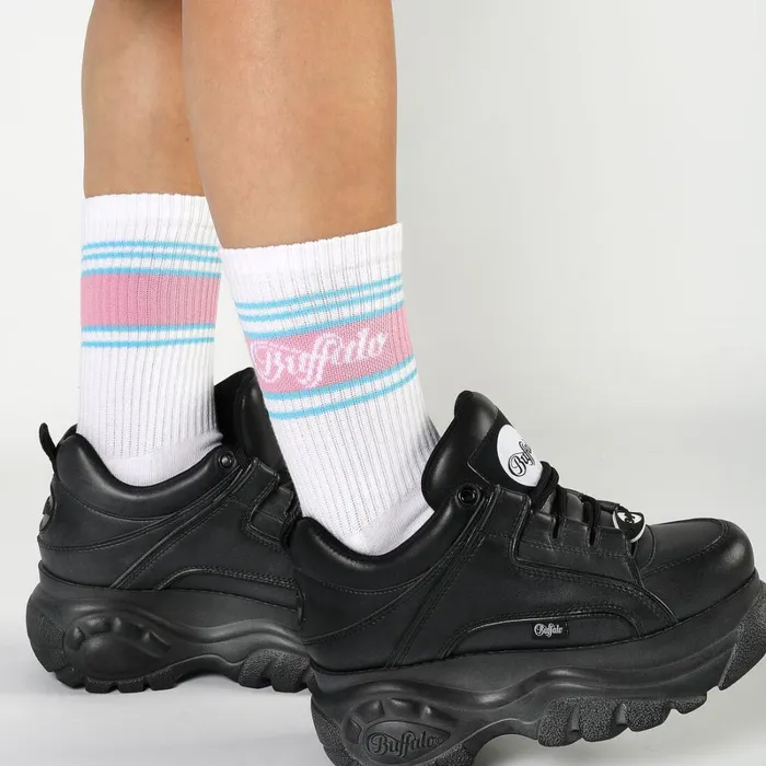 Shop Tennis Stripes 2 Pack Whitemulticolor BUFFALO Socks