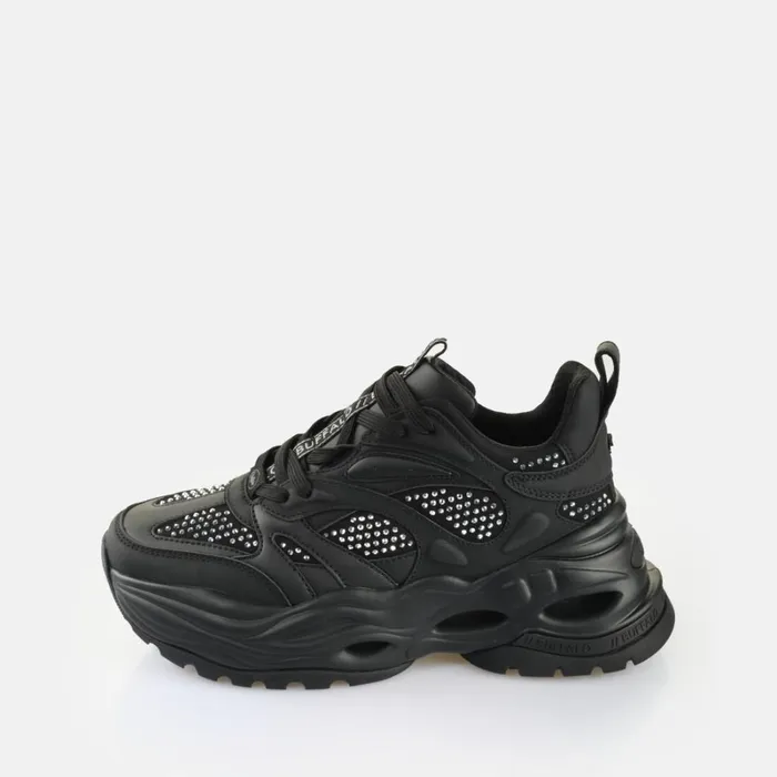 Shop Triplet Glam Blacksilver BUFFALO Sneakers
