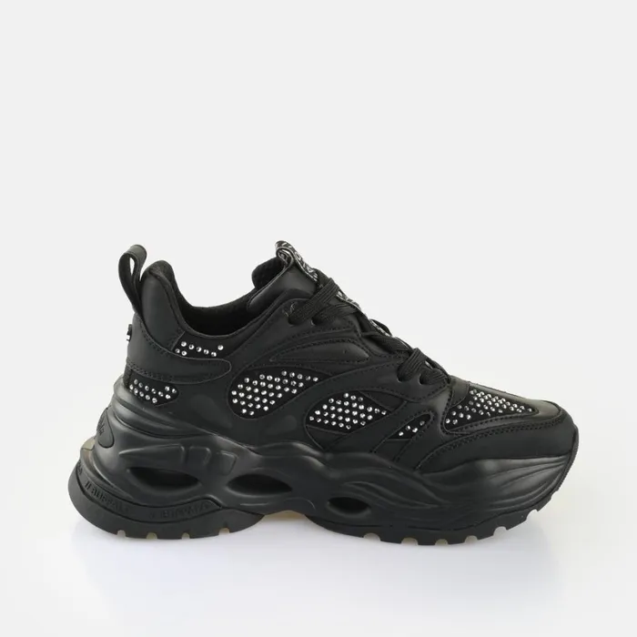 Shop Triplet Glam Blacksilver BUFFALO Sneakers