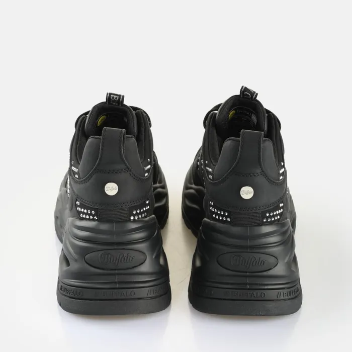 Shop Triplet Glam Blacksilver BUFFALO Sneakers