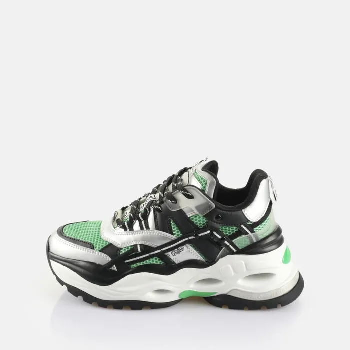 Shop Triplet Hollow BS Blacksilvergreen BUFFALO Sneakers