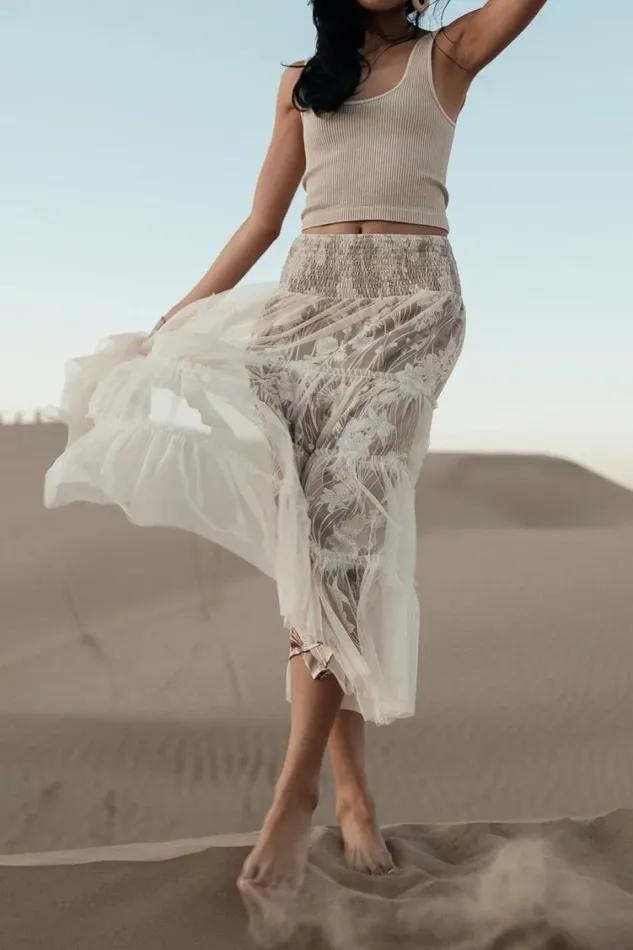 Skirts Women Bohme Louise Tiered Tulle Skirt