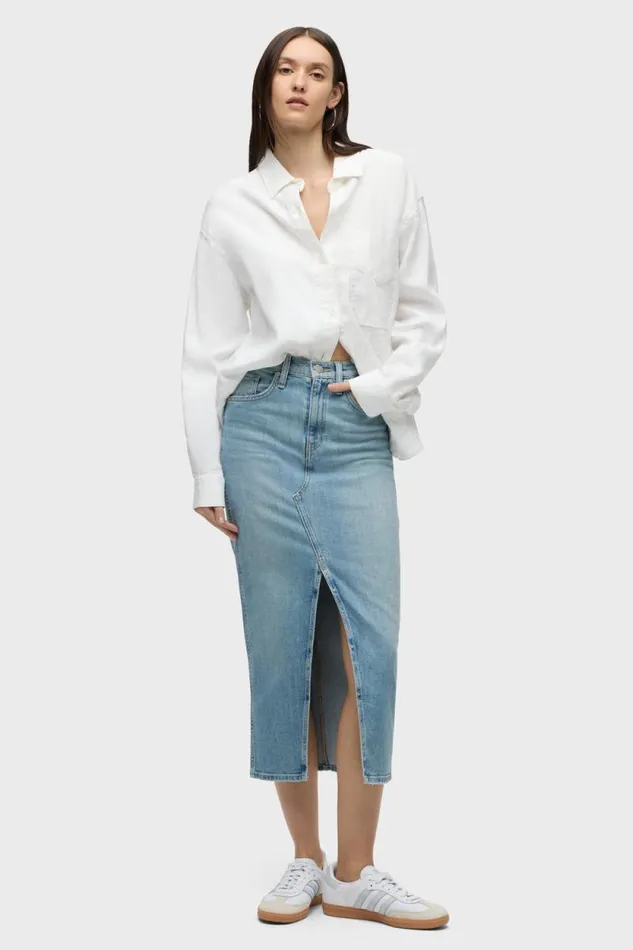 Skirts Women Hudson Jeans Reconstructed Skirt Offshore Skirts Women Hudson Jeans Reconstructed Skirt Offshore