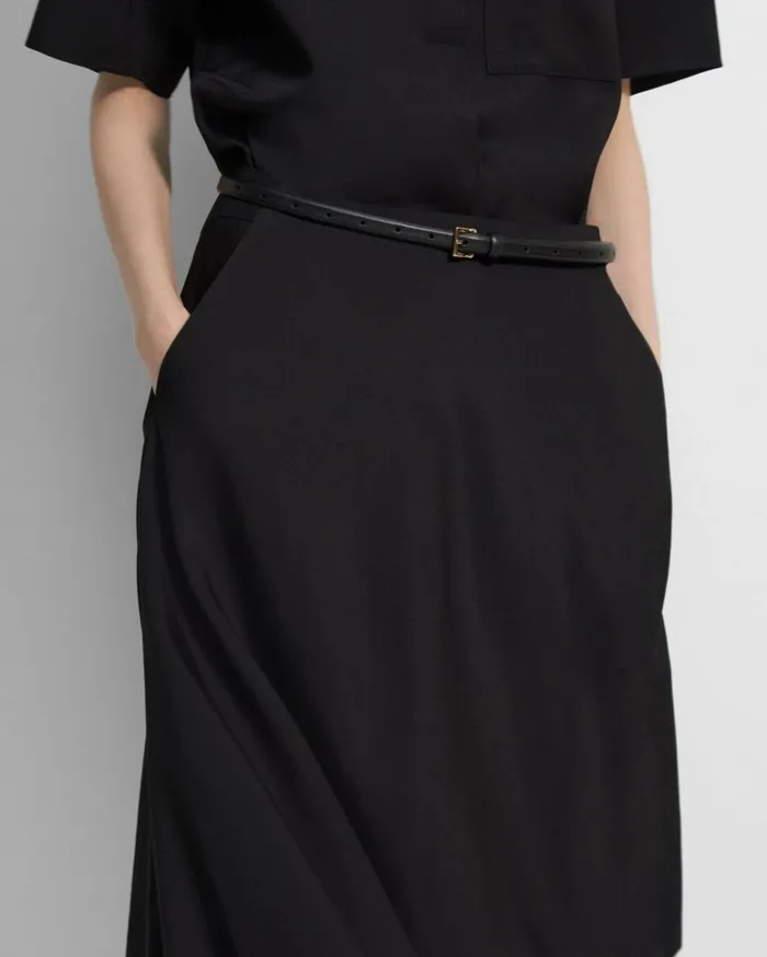 Skirts Women Theory Asymmetrical WoolViscose Skirt Black Skirts Women Theory Asymmetrical WoolViscose Skirt Black