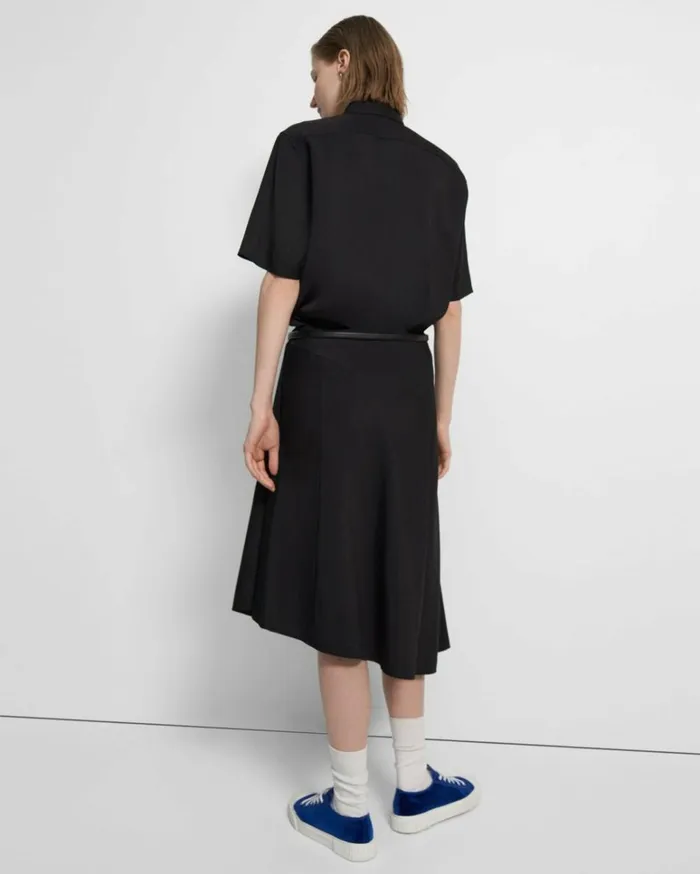 Skirts Women Theory Asymmetrical WoolViscose Skirt Black Skirts Women Theory Asymmetrical WoolViscose Skirt Black