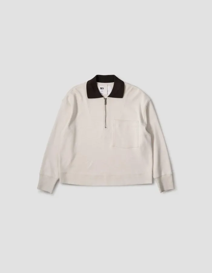 Sportswear Women Margaret Howell Mhl Zip Polo Off White