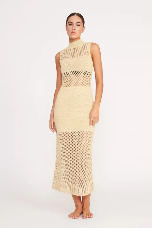STAUD CoverUps STAUD ADAIR DRESS NATURAL 8211 Women