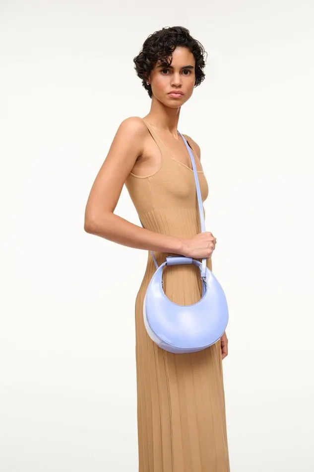 STAUD Crossbody STAUD MINI MOON BAG BLUE HYDRANGEA 8211 Women STAUD Crossbody STAUD MINI MOON BAG BLUE HYDRANGEA 8211 Women