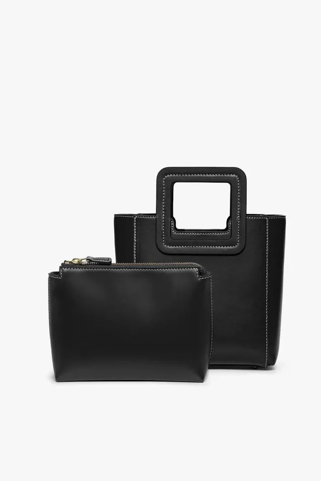 STAUD Crossbody STAUD MINI SHIRLEY LEATHER BAG BLACK 8211 Women STAUD Crossbody STAUD MINI SHIRLEY LEATHER BAG BLACK 8211 Women