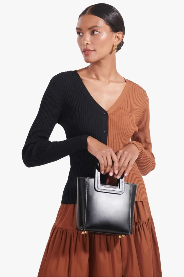 STAUD Crossbody STAUD MINI SHIRLEY LEATHER BAG BLACK 8211 Women STAUD Crossbody STAUD MINI SHIRLEY LEATHER BAG BLACK 8211 Women