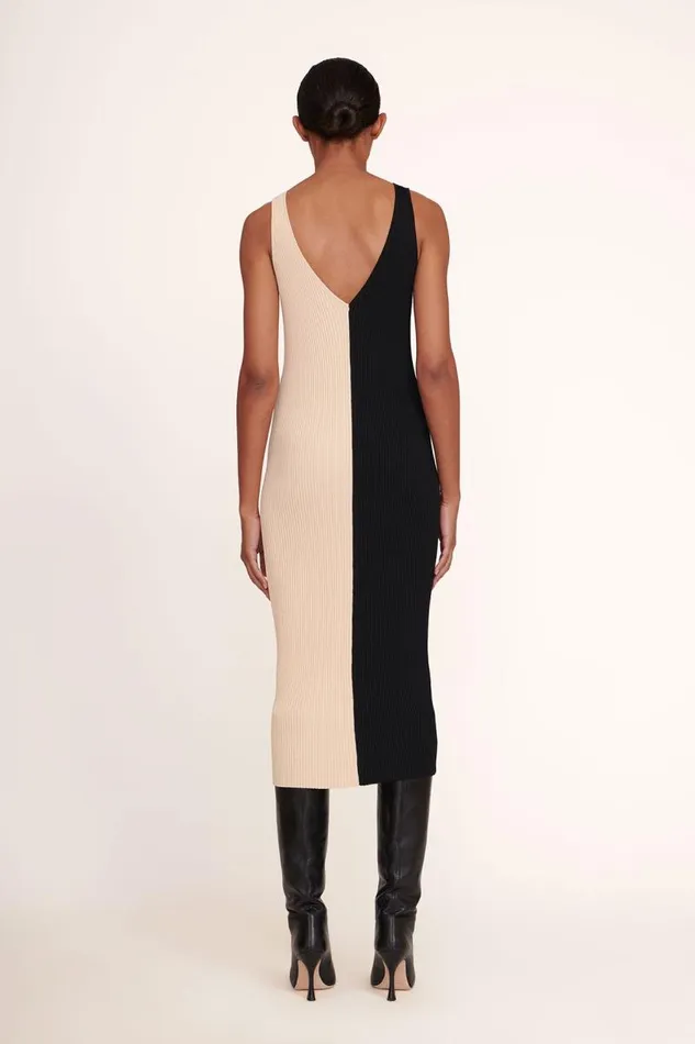 STAUD Dresses STAUD DANA DRESS BUFF BLACK 8211 Women STAUD Dresses STAUD DANA DRESS BUFF BLACK 8211 Women