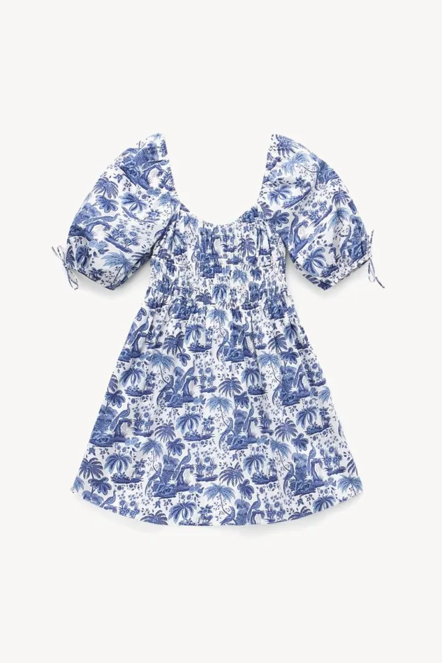 STAUD Dresses STAUD MINI FAYE DRESS BLUE TOILE 8211 Women STAUD Dresses STAUD MINI FAYE DRESS BLUE TOILE 8211 Women