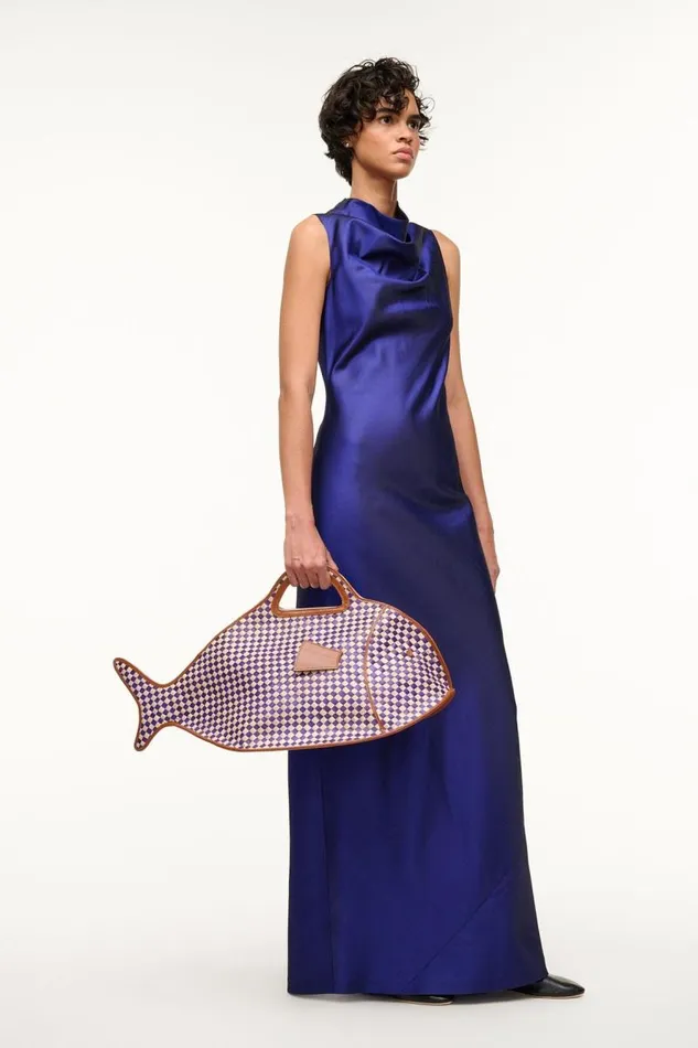 STAUD Dresses STAUD ROCHELLE DRESS VIOLET 8211 Women STAUD Dresses STAUD ROCHELLE DRESS VIOLET 8211 Women