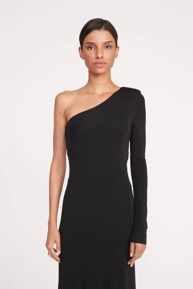 STAUD Dresses STAUD SERENA DRESS BLACK 8211 Women STAUD Dresses STAUD SERENA DRESS BLACK 8211 Women
