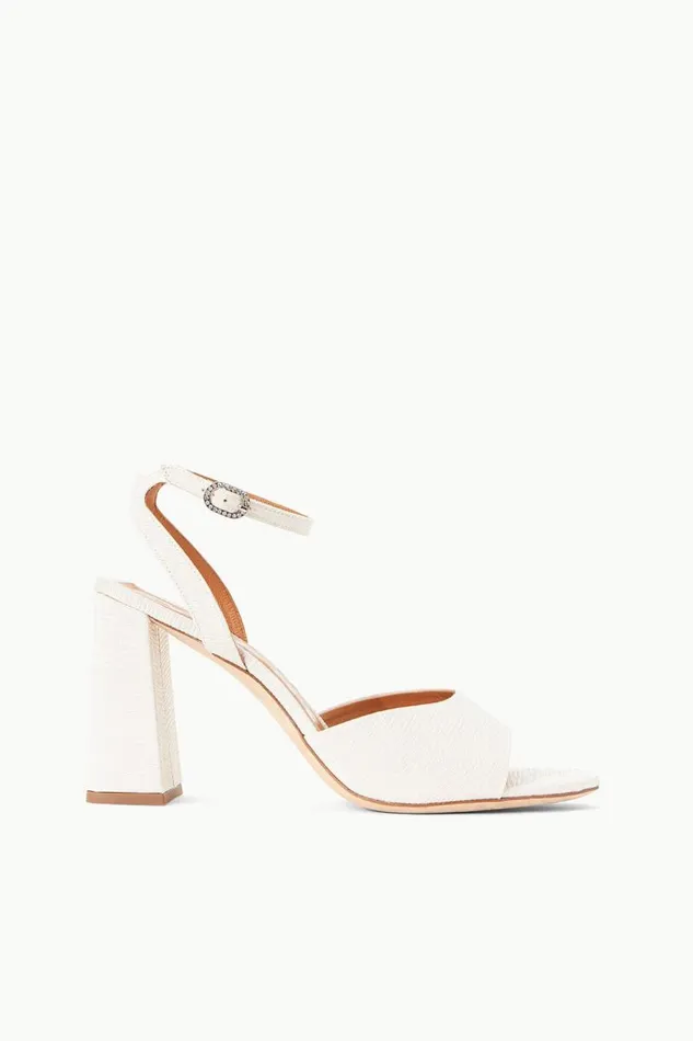 STAUD Heels STAUD SOLANGE HEEL WHITE GROSGRAIN 8211 Women