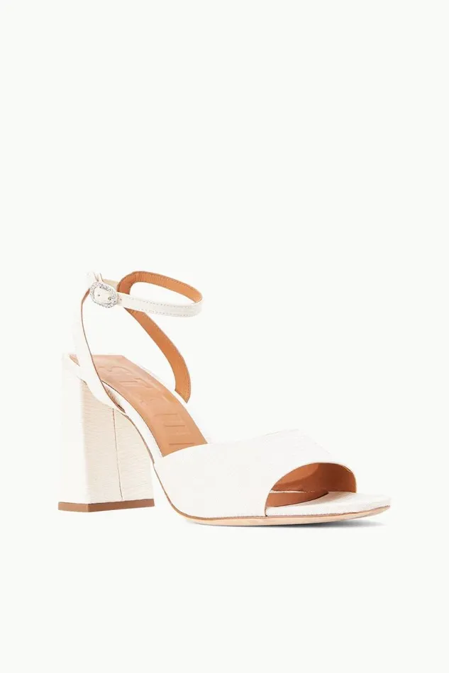 STAUD Heels STAUD SOLANGE HEEL WHITE GROSGRAIN 8211 Women STAUD Heels STAUD SOLANGE HEEL WHITE GROSGRAIN 8211 Women