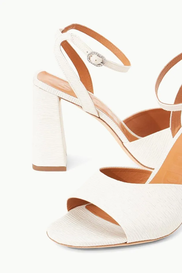 STAUD Heels STAUD SOLANGE HEEL WHITE GROSGRAIN 8211 Women STAUD Heels STAUD SOLANGE HEEL WHITE GROSGRAIN 8211 Women