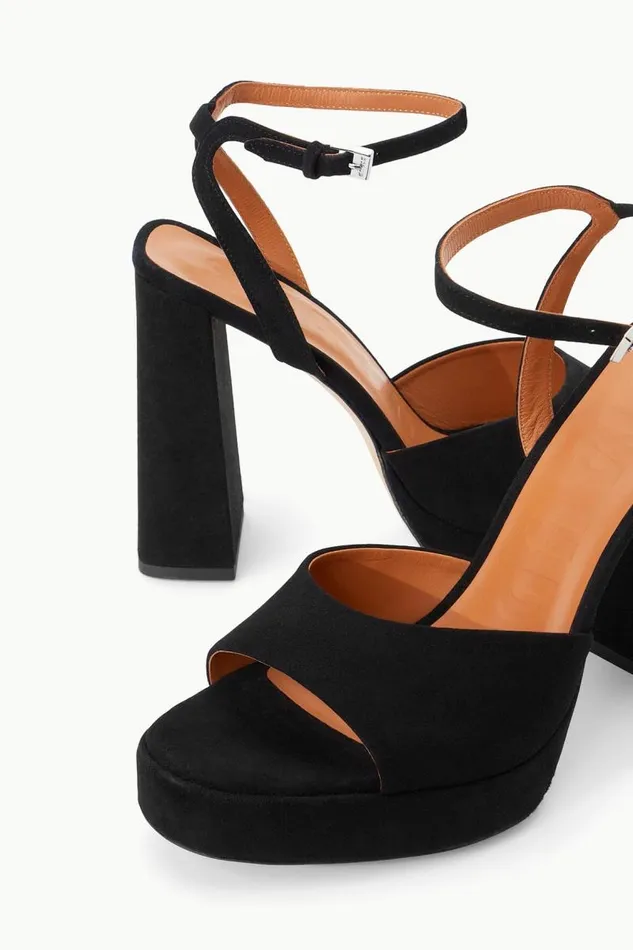 STAUD Heels STAUD SOLANGE PLATFORM BLACK SUEDE 8211 Women STAUD Heels STAUD SOLANGE PLATFORM BLACK SUEDE 8211 Women