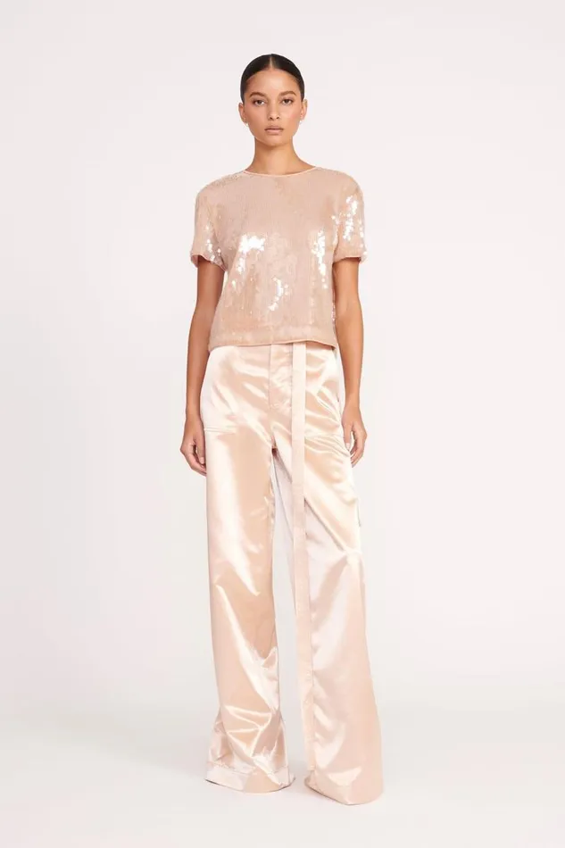 STAUD Pants and Shorts STAUD SHAY PANT BEIGE 8211 Women