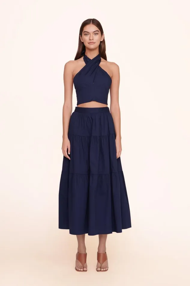 STAUD Skirts STAUD SEA SKIRT NAVY 8211 Women