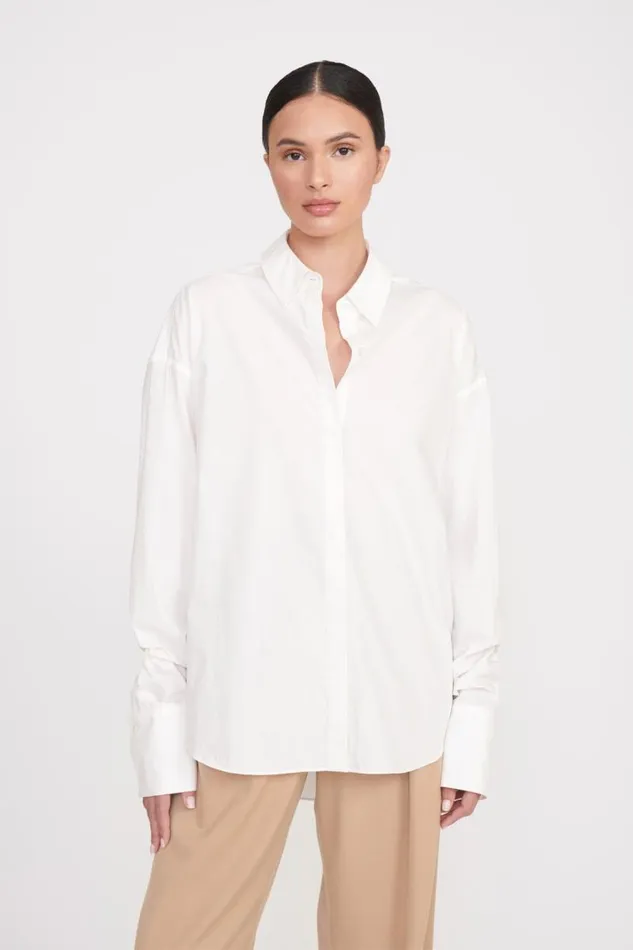 STAUD Tops STAUD COLTON SHIRT WHITE 8211 Women STAUD Tops STAUD COLTON SHIRT WHITE 8211 Women