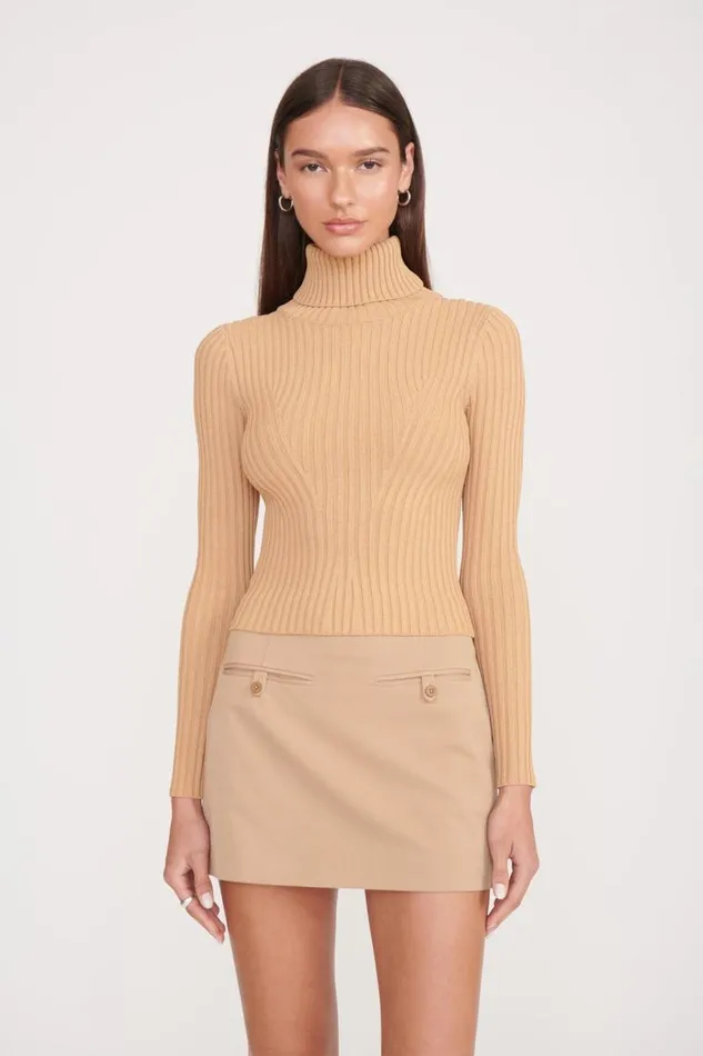 STAUD Tops STAUD JACE TOP CAMEL 8211 Women