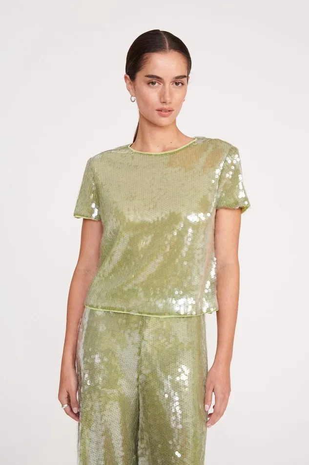 STAUD Tops STAUD QUINCY TOP GARDEN MOSS 8211 Women