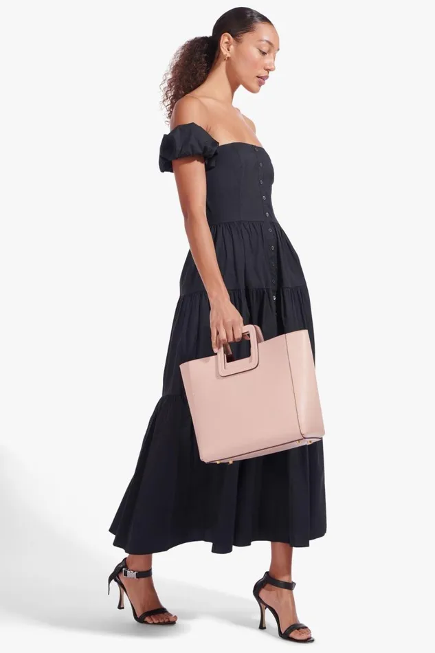 STAUD Totes STAUD SHIRLEY LEATHER BAG BLUSH 8211 Women STAUD Totes STAUD SHIRLEY LEATHER BAG BLUSH 8211 Women
