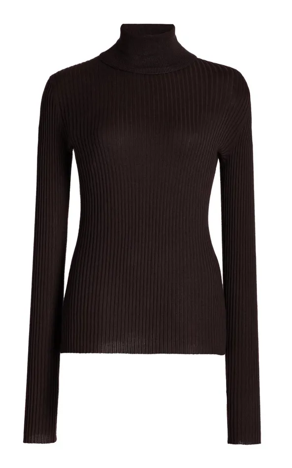 Sweaters and Turtlenecks Women Gabriela Hearst Peppe Knit Turtleneck In Chocolate Cashmere Silk Sweaters and Turtlenecks Women Gabriela Hearst Peppe Knit Turtleneck In Chocolate Cashmere Silk