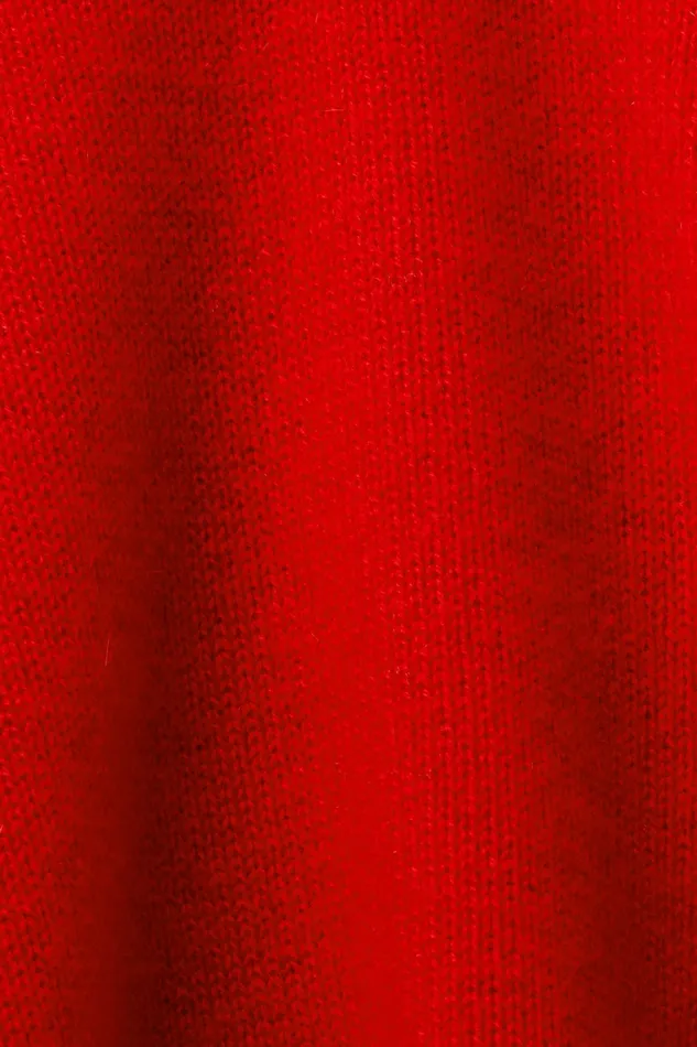 Sweaters Women Esprit Cashmere VNeck Sweater Red