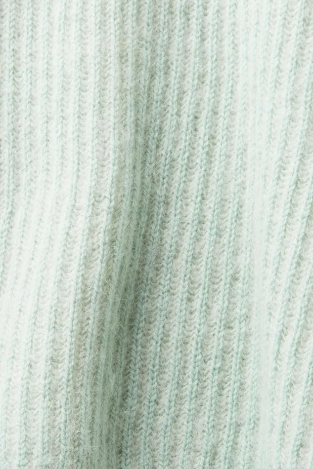 Sweaters Women Esprit TwoTone Jumper With Alpaca Light Aqua Green