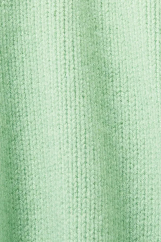 Sweaters Women Esprit Wool Cashmere Logo Sweater Light Green