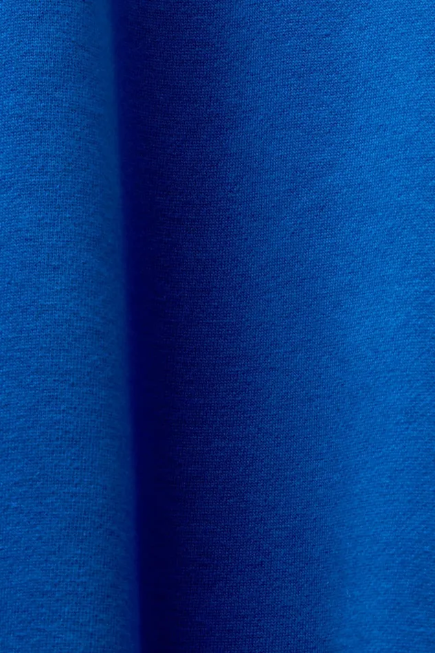 Sweatshirts Hoodies Men Esprit Unisex Logo Fleece Hoodie Bright Blue