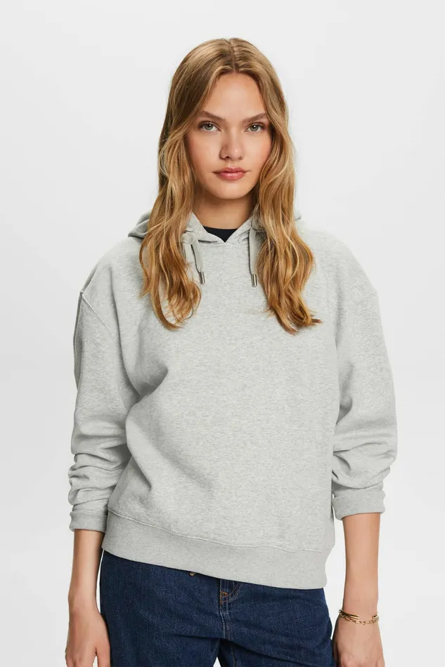 Sweatshirts Hoodies Women Esprit Oversized Hoodie Light Grey