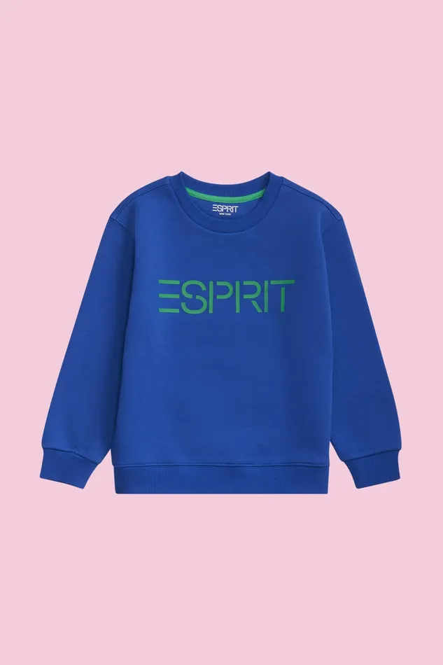 Sweatshirts Kids Esprit Logo Crewneck Sweatshirt Bright Blue