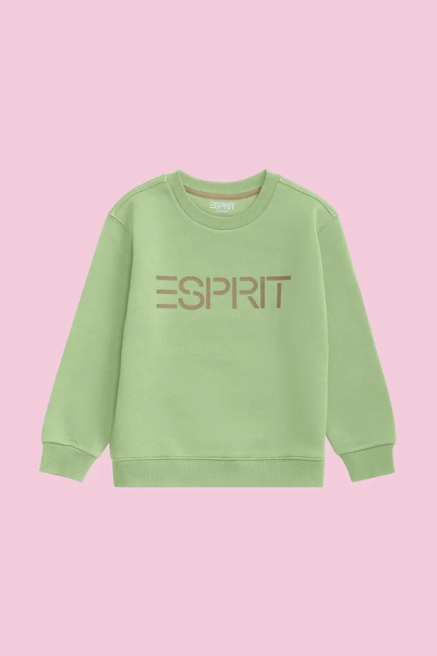 Sweatshirts Kids Esprit Logo Crewneck Sweatshirt Light Green