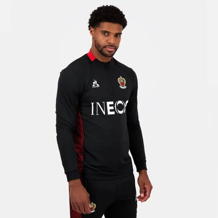 Sweatshirts Men Le Coq Sportif OGC Nice 8211 Training Resistance Sweatshirt Black