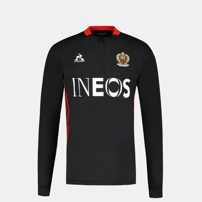 Sweatshirts Men Le Coq Sportif OGC Nice 8211 Training Resistance Sweatshirt Black