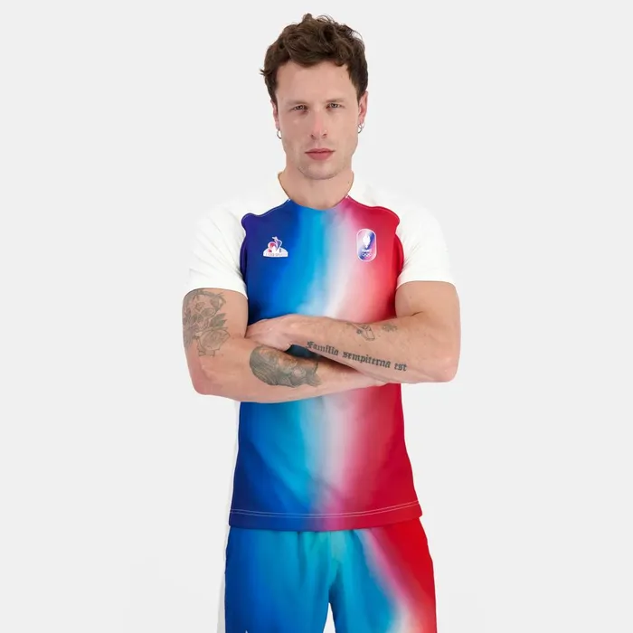 Tshirts And Tops Men Le Coq Sportif France039s Olympic Team Jersey Marshmallow Gradiant Bbr