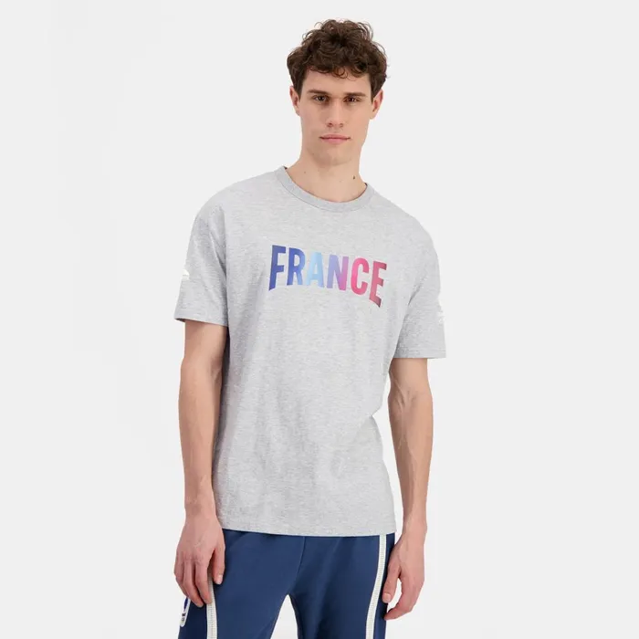 Tshirts And Tops Men Le Coq Sportif France039s Olympic Team TShirt Gris Chin Clair