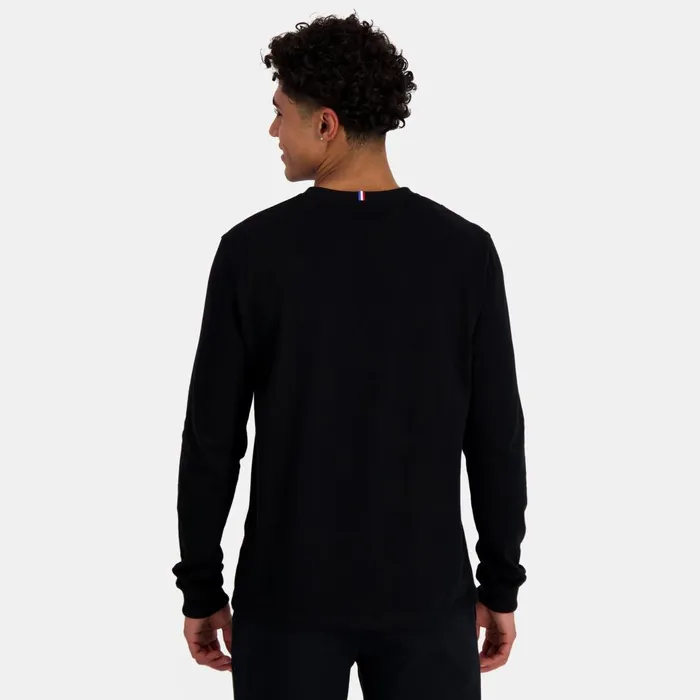 Tshirts And Tops Men Le Coq Sportif Ton Sur Ton LongSleeve TShirt Black