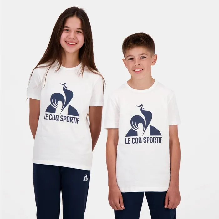 Tshirts Kids Le Coq Sportif Essentiels TShirt Kids New Optical White Tshirts Kids Le Coq Sportif Essentiels TShirt Kids New Optical White