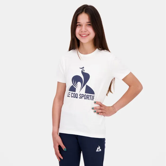 Tshirts Kids Le Coq Sportif Essentiels TShirt Kids New Optical White Tshirts Kids Le Coq Sportif Essentiels TShirt Kids New Optical White
