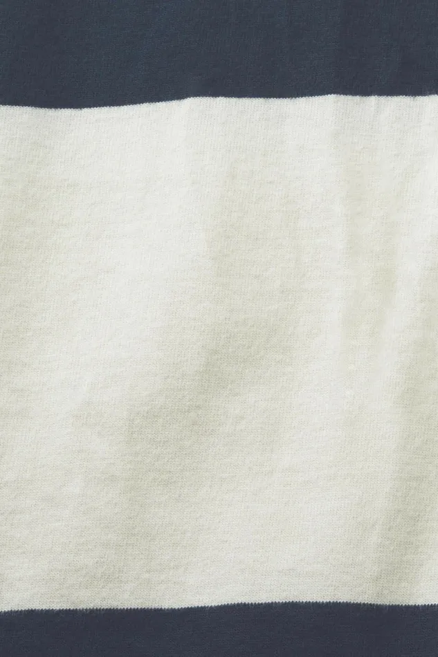 TShirts Polos Men Esprit Logo Striped TShirt Petrol Blue