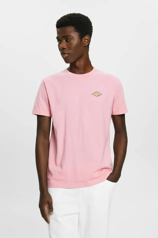 TShirts Polos Men Esprit Logo TShirt Pink